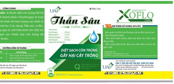 Thần sâu 350SC - Công Ty TNHH Hóa Chất Phân Bón, Thuốc Bvtv Dubai